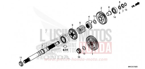 OUTPUT SHAFT GL1800BK de 2019